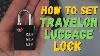 How To Set Luggage Lock Travelon 3 Dial Tsa Approved Travel Lock