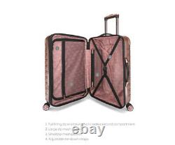 IFLY Hardside Fibertech Luggage 3 Pc Set, 20 Carry-on, 24 & 28 Rose Gold