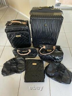 Joy & Iman Quilted Luggage Set. Used But In Great Condition