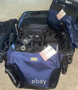 Joy Mangano 4 Piece Carry-On Luggage Set BlueBRAND NEW Beautiful