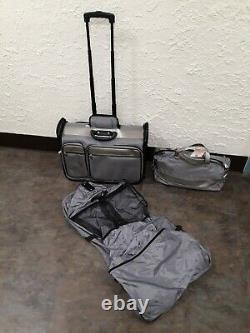 Joy Mangano 6 Piece Carry-On Luggage Set COLOR Pewter/Silver BRAND NEW IN BOX