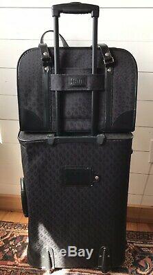 Joy Mangano HSN 2pc. Suitcase Luggage Set, Black Diamond