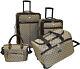 Juego De Maletas Para Viaje 4 Piece Brown Luggage Set Equipaje Grande Con Ruedas