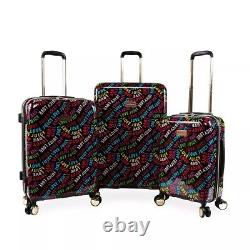 Juicy Couture Jarissa 3-Piece Hardside Spinner Luggage Set NEW