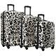 Kensie New Beige Leopard Luggage 3 Pc Set Not Expandable Hard Side Spinner
