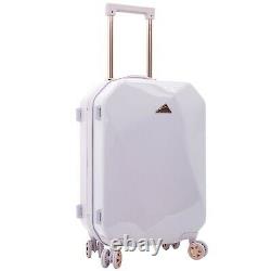 Kensie Women's 2 Piece Shiny Diamond Luggage Set, LAVENDER TSA SPINNER