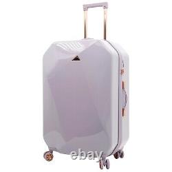 Kensie Women's 2 Piece Shiny Diamond Luggage Set, LAVENDER TSA SPINNER