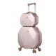 Kensie Women's 2 Piece Shiny Octagon Luggage Set, Rose Gold Tsa
