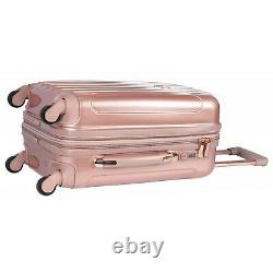 Kensie Women's Alma Hardside Spinner Luggage, ROSE GOLD 3-Piece Set (20/24/28)