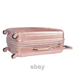 Kensie Women's Alma Hardside Spinner Luggage, ROSE GOLD 3-Piece Set (20/24/28)