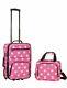 Kids Luggage Travel Bag Set Medium 2 Piece Girl Pink Gift Camp Storage New