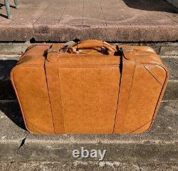 Knoxx Londonderry Vintage 3 Piece Luggage Suitcase Nesting Set 1970's Tan Nice