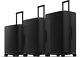 Level8 Elegance Matte Luggage Set, Lightweight Hardside 20/24/28-inch, Black