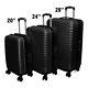 Large Suitcase Lightweight With 4 Wheels Set Hard Shell Cabin Luggage Travel Bag