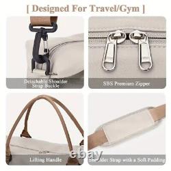 Light beige & brown Travel Bag Set versatile, spacious, multi-pockets