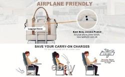 Light beige & brown Travel Bag Set versatile, spacious, multi-pockets