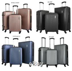 Lightweight 4 Wheel Luggage Suitcase Travel Cabin Bag Hard Case 20'' 24'' 28'