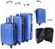 Lightweight 4 Wheel Spinner Set Of 3 Suitcase Luggage Travel Trolley Cases Blue