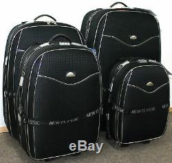 Lightweight Set Of 4 Suitcases Wheeled Suitcase Trolley Case Travel Luggage Bag