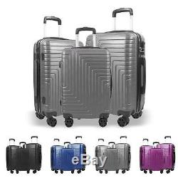 Lightweight Suitcase 4 wheels Luggage Travel Bag Hard Shell large Suitcase cabin