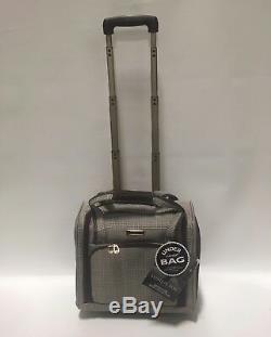 London Fog Devonshire 4pc Light Luggage Set Expandable Brown Menswear Plaid New