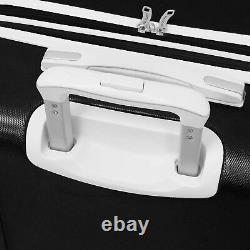 London Fog Vintage II Hardside Spinner Lightweight Luggage Set Black / White