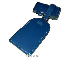 Louis Vuitton Luggage Tag with Strap Poignet Loop One Set Only Blue