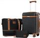 Luggage 20 Inch Carry On Luggage Sets, Expandable Suitcase Set With Spinner Whee