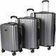 Luggage 3 Piece Set Carryone Suitcase Abs Hardshell Lightweight Tsa Lock With 4