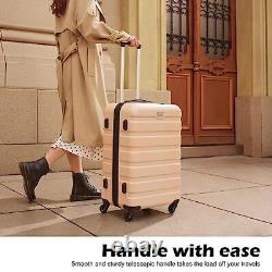 Luggage 3 Piece Set Suitcase Spinner Hardshell Lightweight TSA Lock 4 Piece