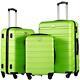 Luggage 3 Piece Set Suitcase Spinner Hardshell Lightweight Tsa Apple Green2