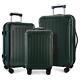 Luggage 3 Piece Set With 360-degree Spinner Wheels Abs+pc Lightweight (20/24/28)