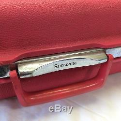 Luggage Samsonite Saturn Barbie Pink Locking Nesting Set w Keys Vintage Hard