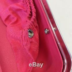 Luggage Samsonite Saturn Barbie Pink Locking Nesting Set w Keys Vintage Hard