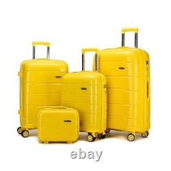 Luggage Set 4 premium sets with 4-Wheels, Hardside Spinner Design, Lightweight