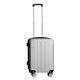 Luggage Set Cabin Suitcase Carry On Silver 30abs Spinner Lightwheight Travel