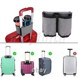 Luggage Travel Cup Holder Free Hand Drink Caddy Fit Hold 2x Coffee Mugs