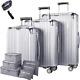 Luggage & Travel Gear Suitcase Set 3-piece Hard Shell With Stylish Design Trav