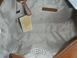 MICHAEL KORS Luggage Brown Jet Set Travel Large Chain Shoulder Tote handbag NWT
