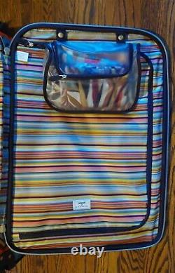 MISSONI Target Zig Zag 28 Suitcase 360 Spinner with Accessory Set New