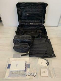 MONCLER × RIMOWA Carry Case 2 Size Set 32L & 64L Black Brand-New