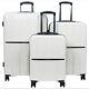 Msrp $1000 Samsonite Exeterdiamond 3piece Hard Side Expandable Luggage Set/pearl