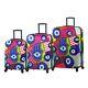 Mia Toro Italy Hamsa 3-piece Fashion Hardside Spinner Luggage Set