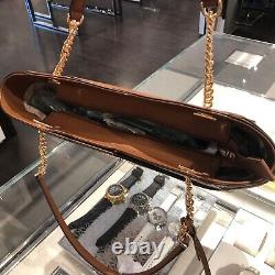 Michael Kors Jet Set Travel Large Chain Shoulder Tote Leather Handbag MK Purse