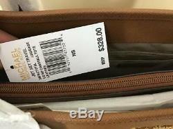 Michael Kors Jet Set Travel Large Multifunction Carryall Tote Luggage Brown Gold