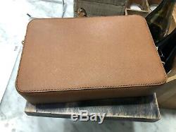 Michael Kors Jet Set Travel Lg Ew Crossbody Bag Luggage Saffiano Leather $248