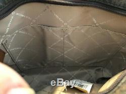 Michael Kors Jet Set Travel Logo Large Messenger Crossbody Bag Brown Luggage NEW