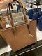 Michael Kors Jet Set Travel Medium Carry All Luggage(brown)saffiano Leather Tote