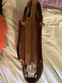 Michael Kors Jet Set Travel Medium Chain Shoulder Leather Tote Bag Luggage