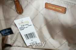 Michael Kors Jet Set Travel Small Top Zip Leather Shoulder Tote Bag Brown